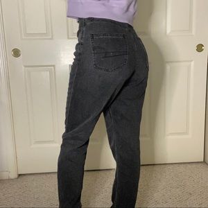American Eagle Charcoal Mom Jeans